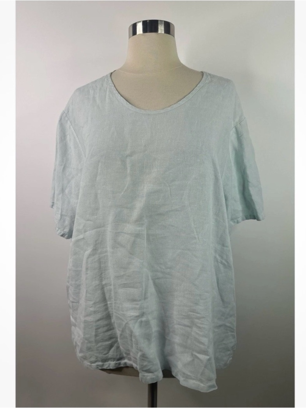 Bryn Walker Relaxed Fit scoop neck Women's 100% Linen top